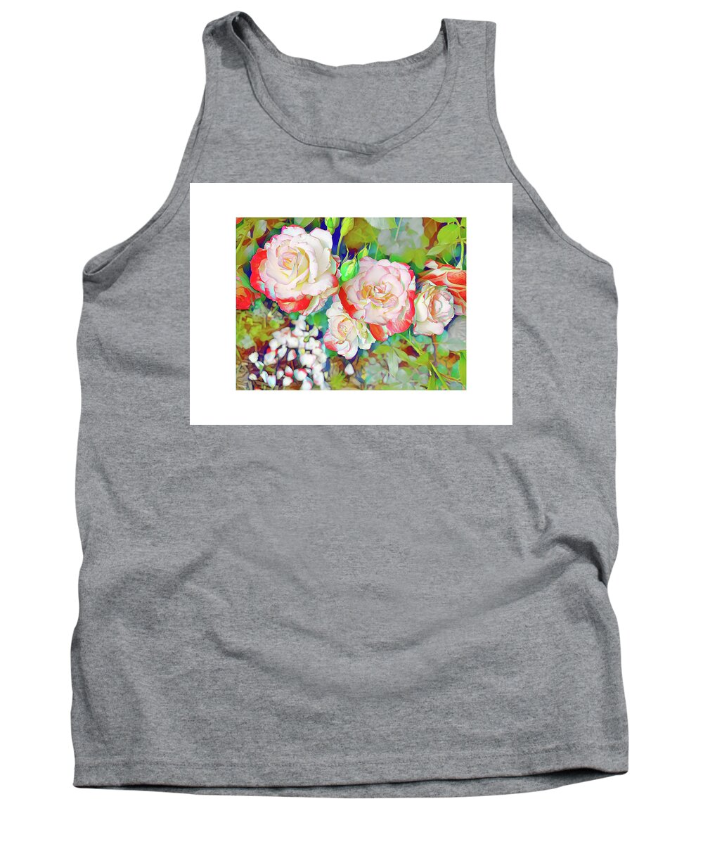 Roses Tank Top featuring the photograph Rose Cluster by Diane Lindon Coy