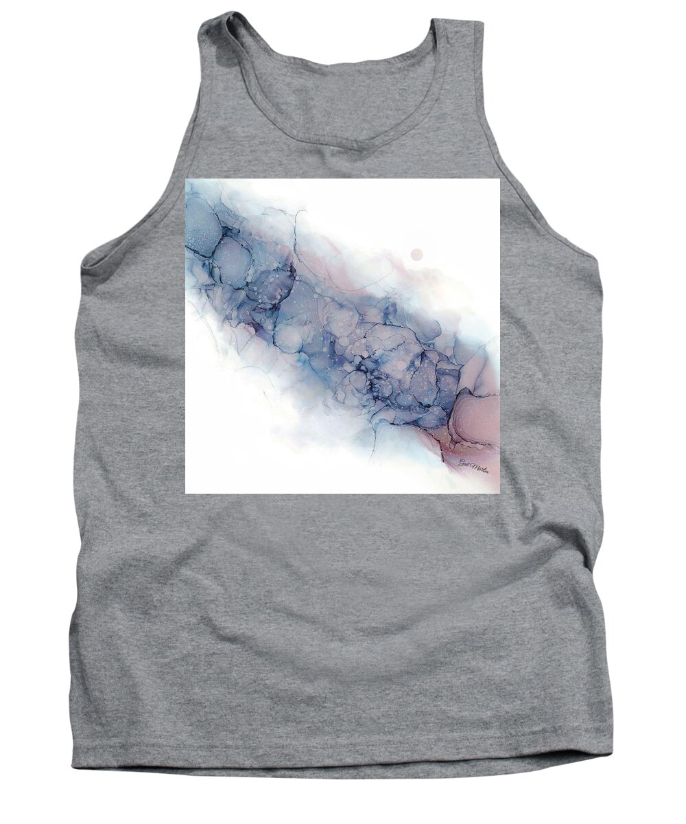Abstract Tank Top featuring the painting Rose Rock by Gail Marten