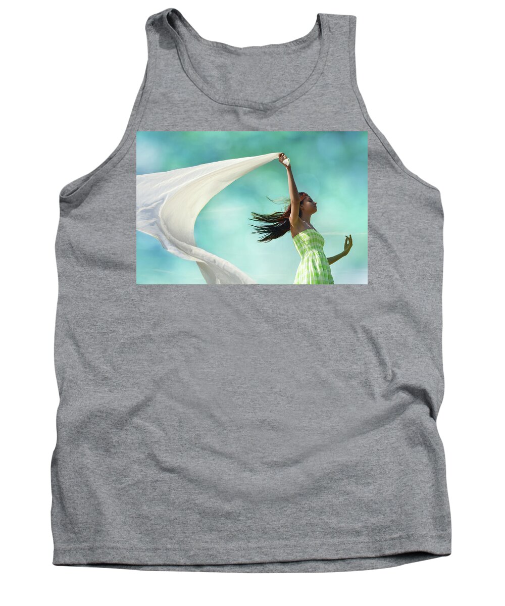 Whimsical Tank Top featuring the photograph Sailing A Favorable Wind by Laura Fasulo