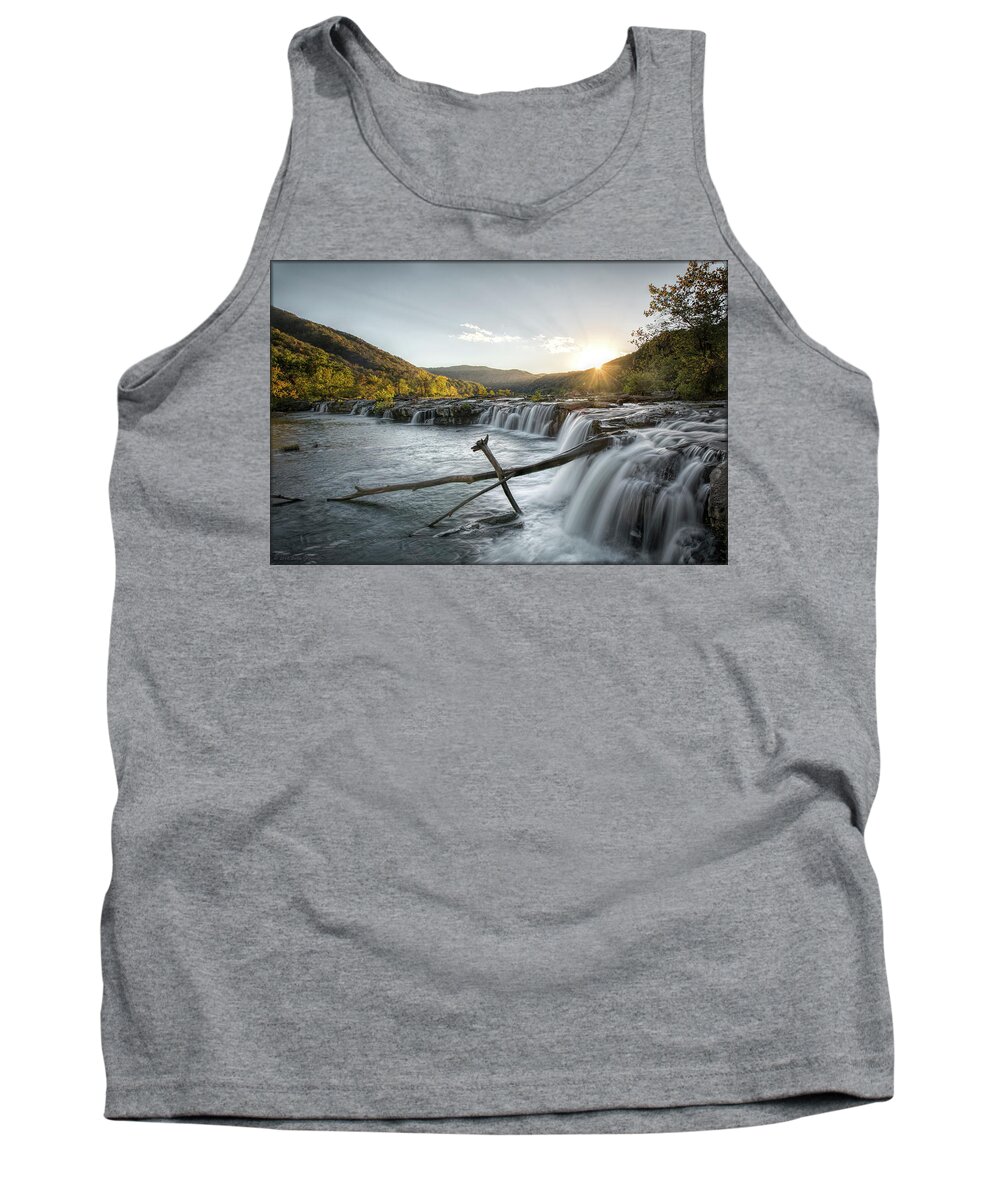 Water Tank Top featuring the photograph Sandstone Sunset by Erika Fawcett