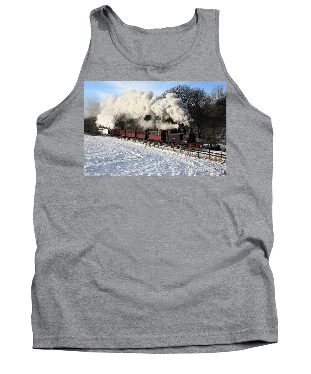Tanfield Railway Tank Top featuring the photograph Santa Special Tanfield Railway by Bryan Attewell