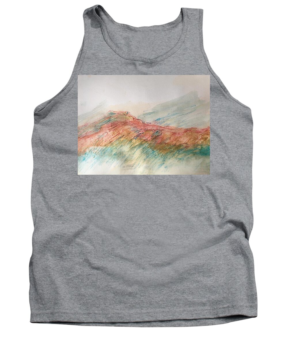 Expressive Tank Top featuring the painting Sea by Judith Redman