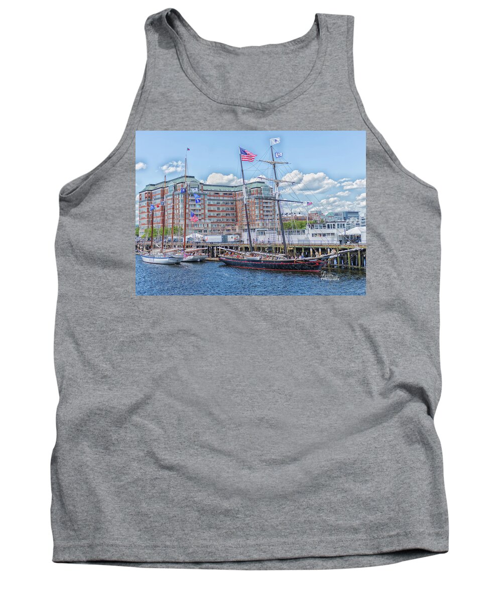 Tall Ship Tank Top featuring the photograph Shenandoah by Linda Constant
