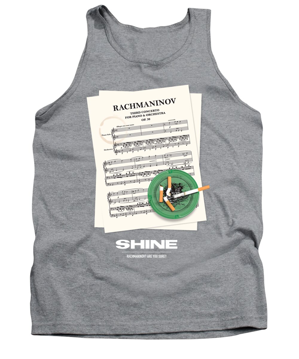 Shine Tank Top featuring the digital art Shine - Alternative Movie Poster by Movie Poster Boy