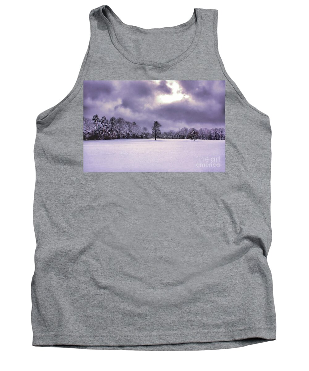 Snow Tank Top featuring the photograph Silent Sentry by Rick Lipscomb