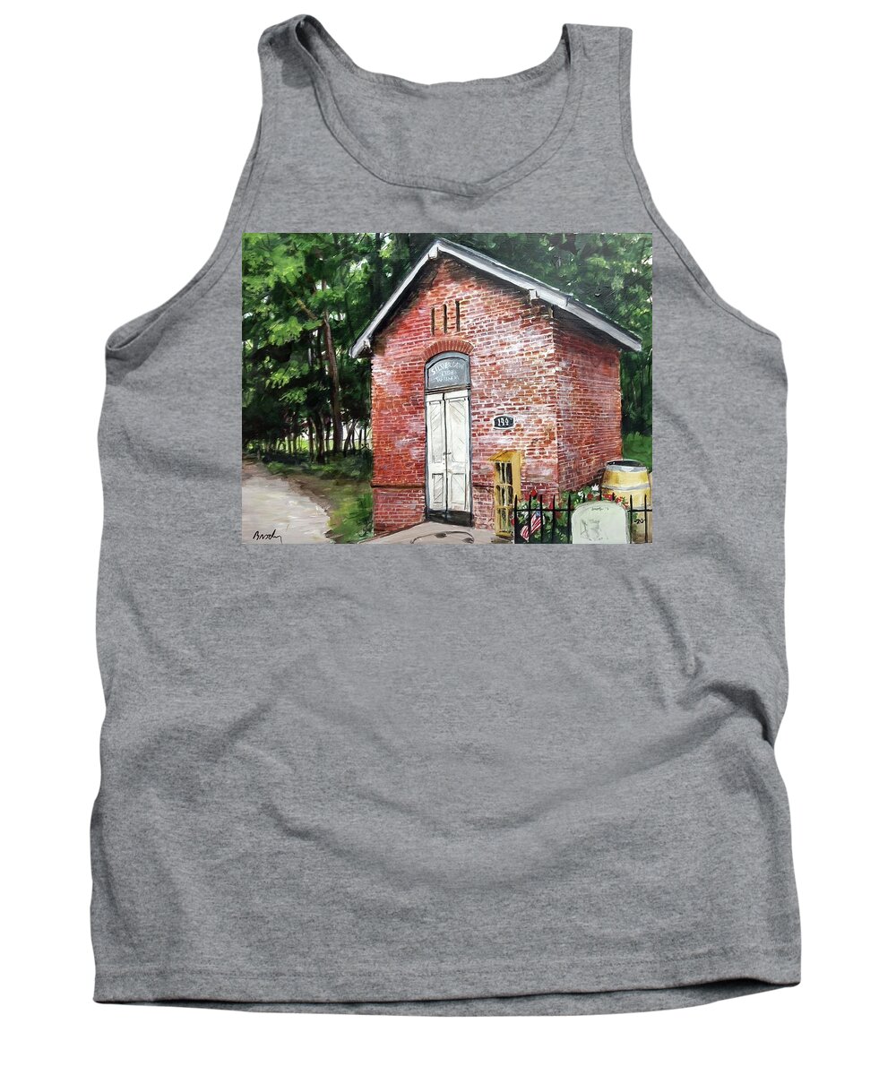 Daufuskie Island Tank Top featuring the painting Silver Dew by William Brody