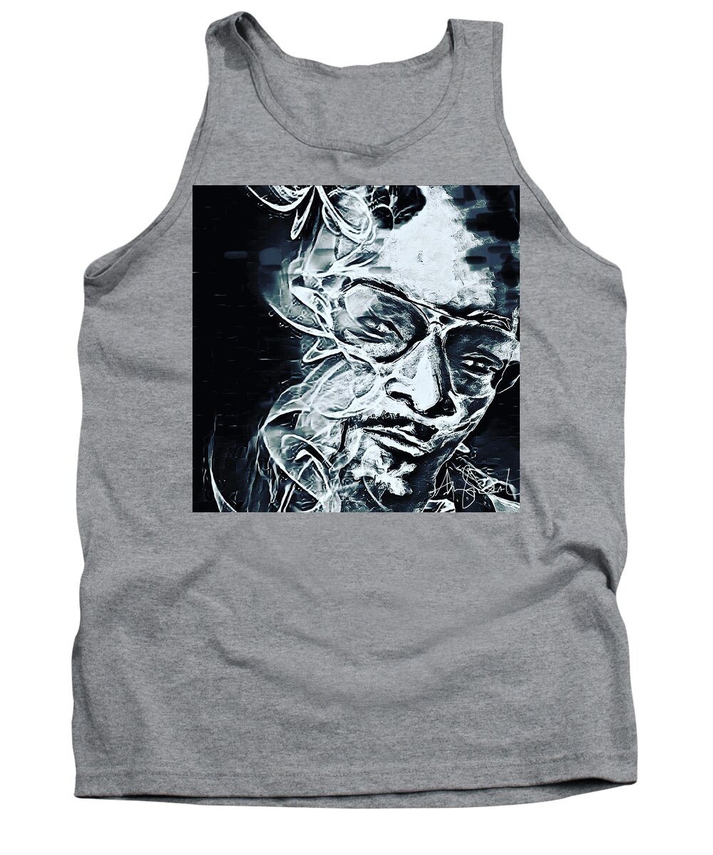  Tank Top featuring the mixed media Smoke by Angie ONeal