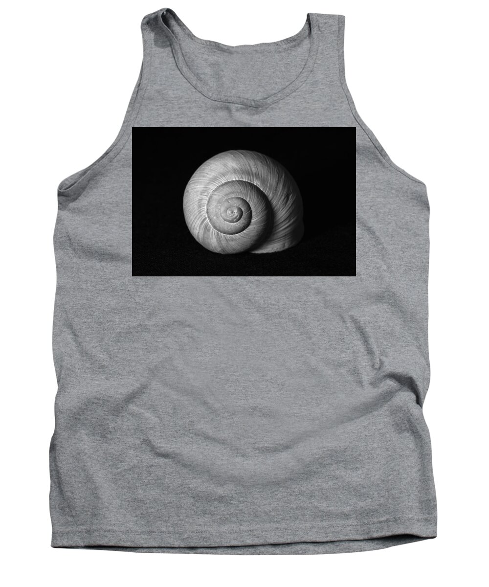 Snail Tank Top featuring the photograph Snail Shell by Martin Vorel Minimalist Photography