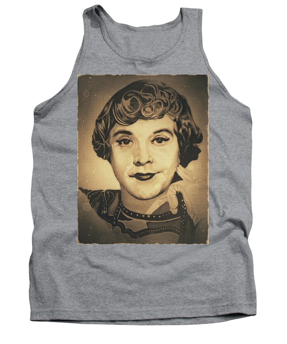 Jack Lemmon Tank Top featuring the drawing Some Like It Hot - Daphne - Original Edition - Jack Lemmon by Fred Larucci