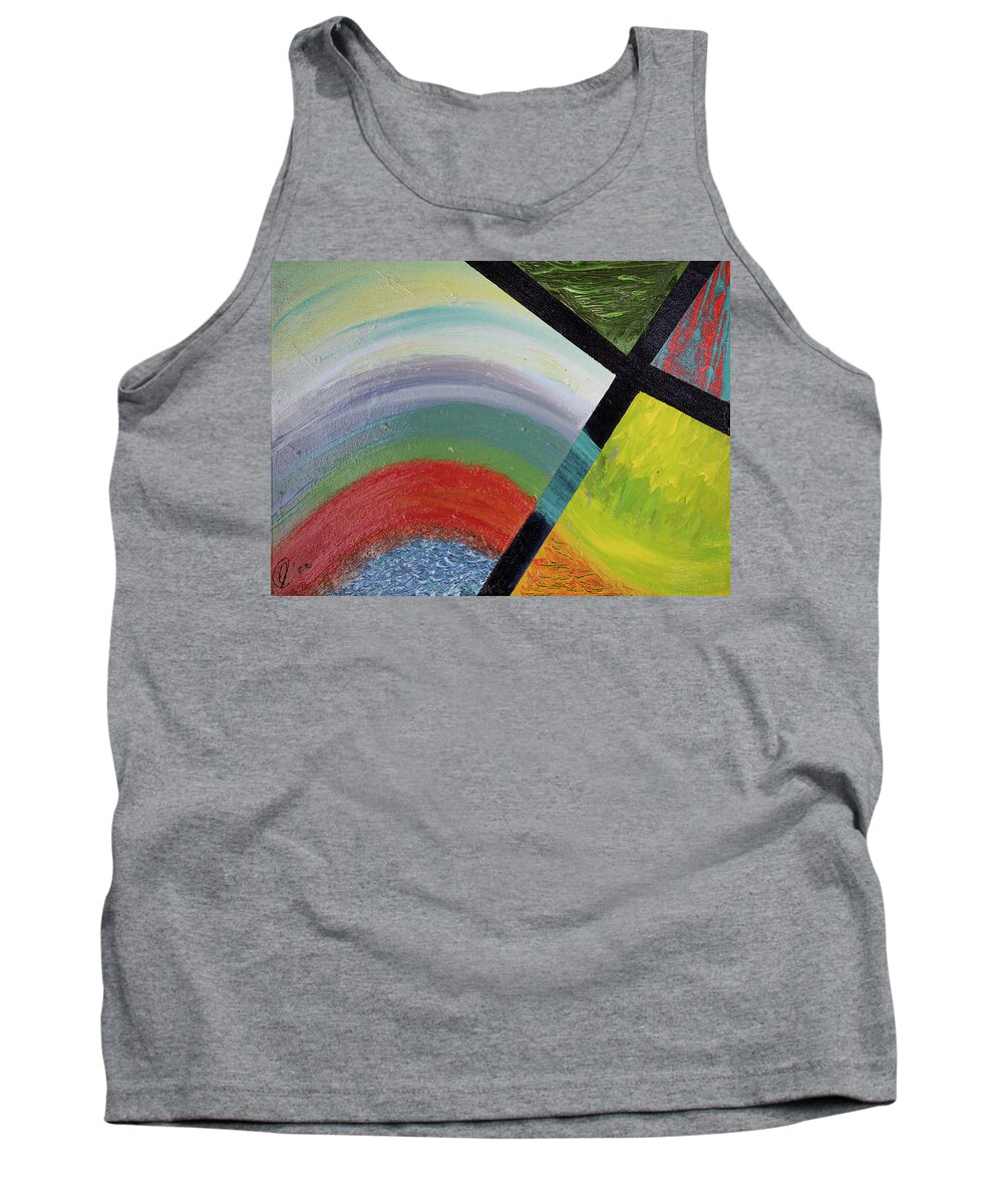 9x12inches Tank Top featuring the painting Southridge Summer by Jay Heifetz