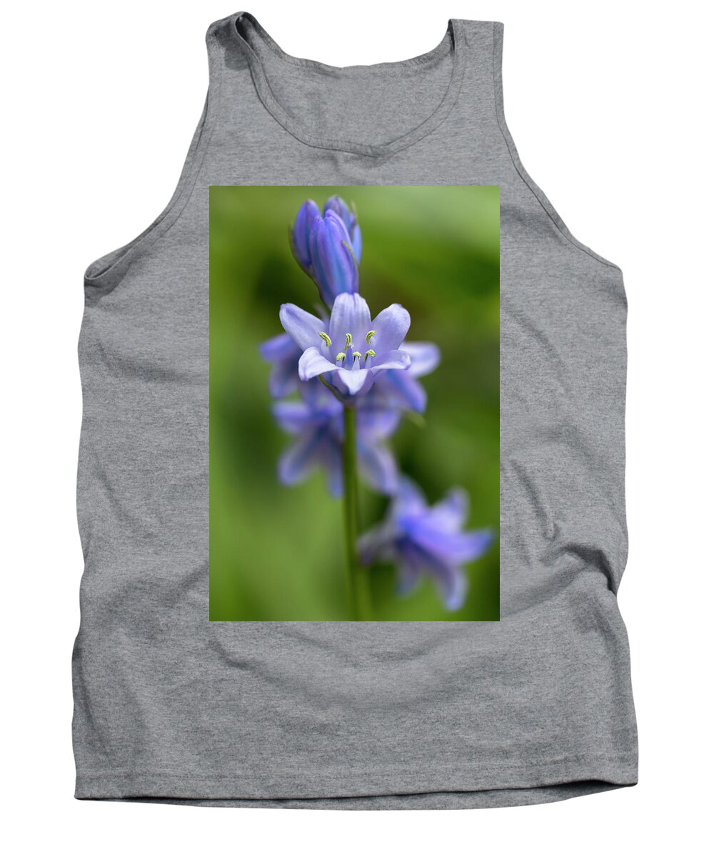 Flower Tank Top featuring the photograph Spanish Bluebells 1 by Dawn Cavalieri