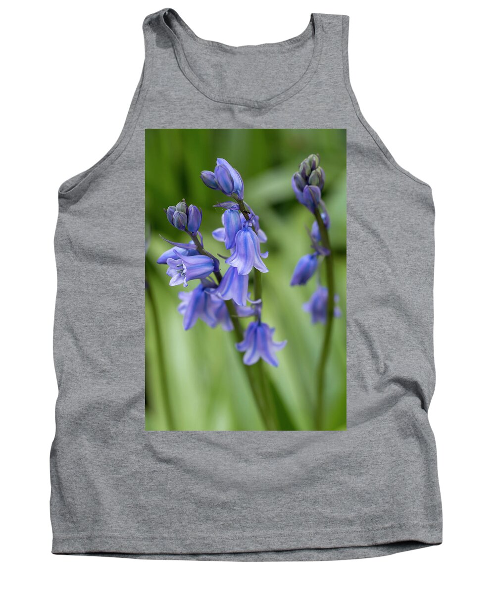 Flower Tank Top featuring the photograph Spanish Bluebells 3 by Dawn Cavalieri