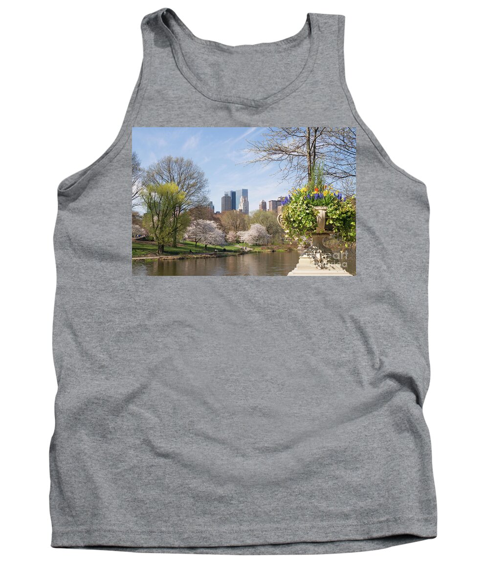 Springtime Tank Top featuring the photograph Springtime view of Central Park, NYC by Bryan Attewell