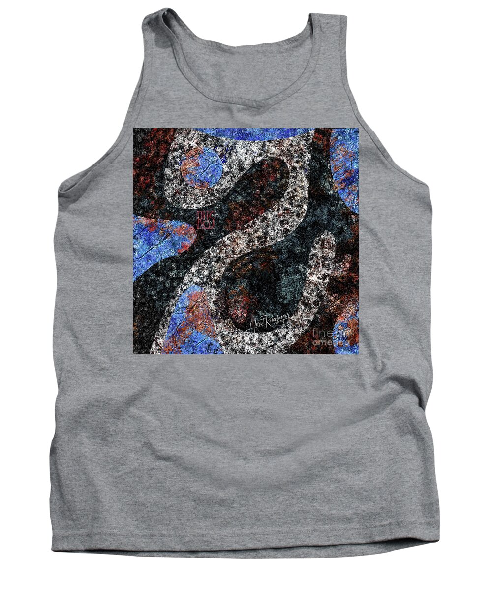 Abstract Tank Top featuring the painting Stormy by Horst Rosenberger