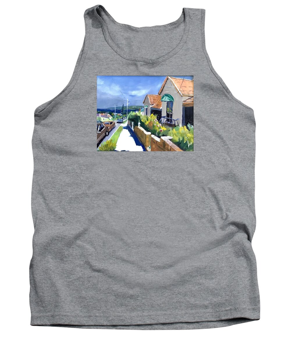 Australia Tank Top featuring the painting Streetscape Austrilia by Shawn Smith