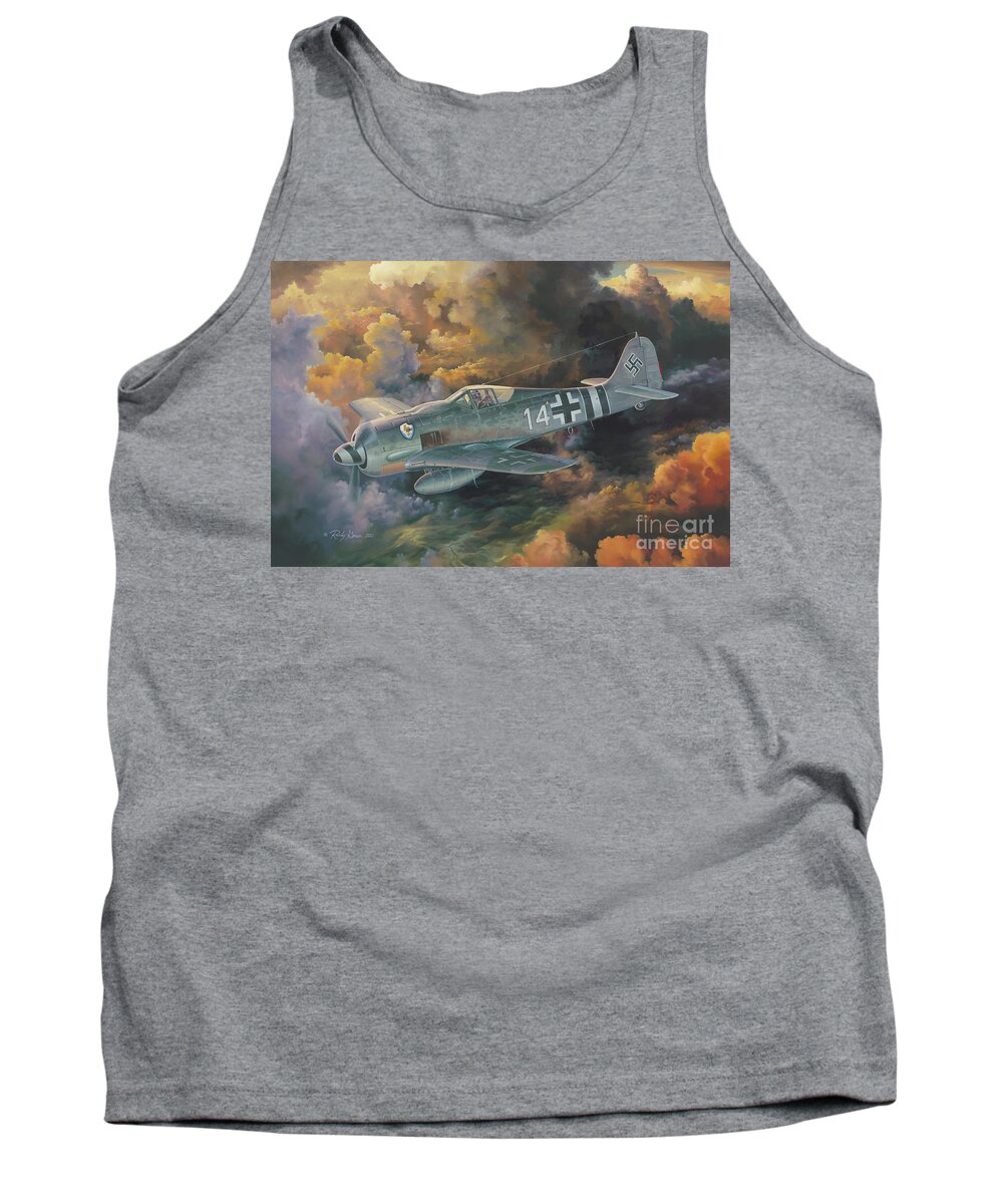 Airwar Tank Top featuring the painting Sturm Jager by Randy Green