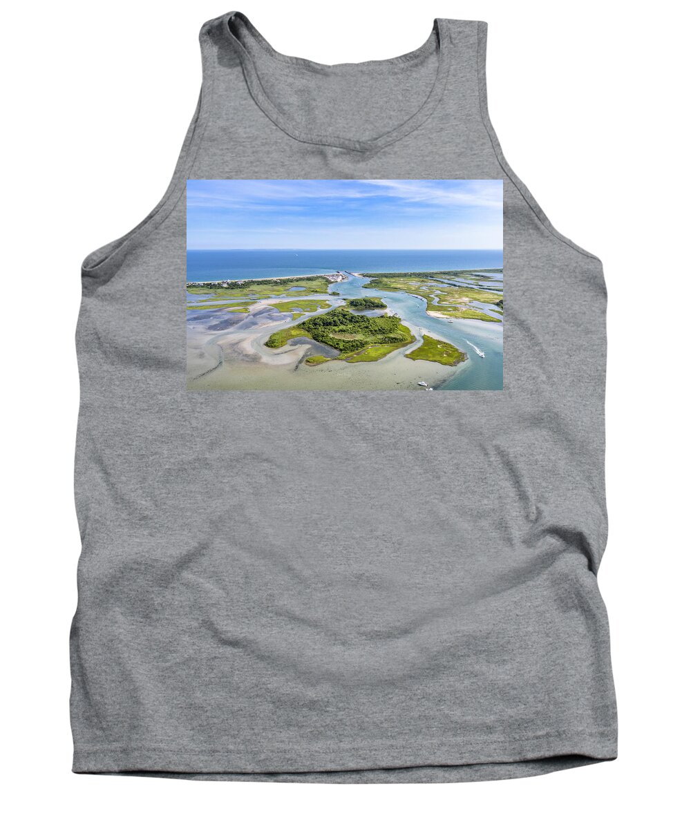 Charlestown Tank Top featuring the photograph Summer Playground by Veterans Aerial Media LLC
