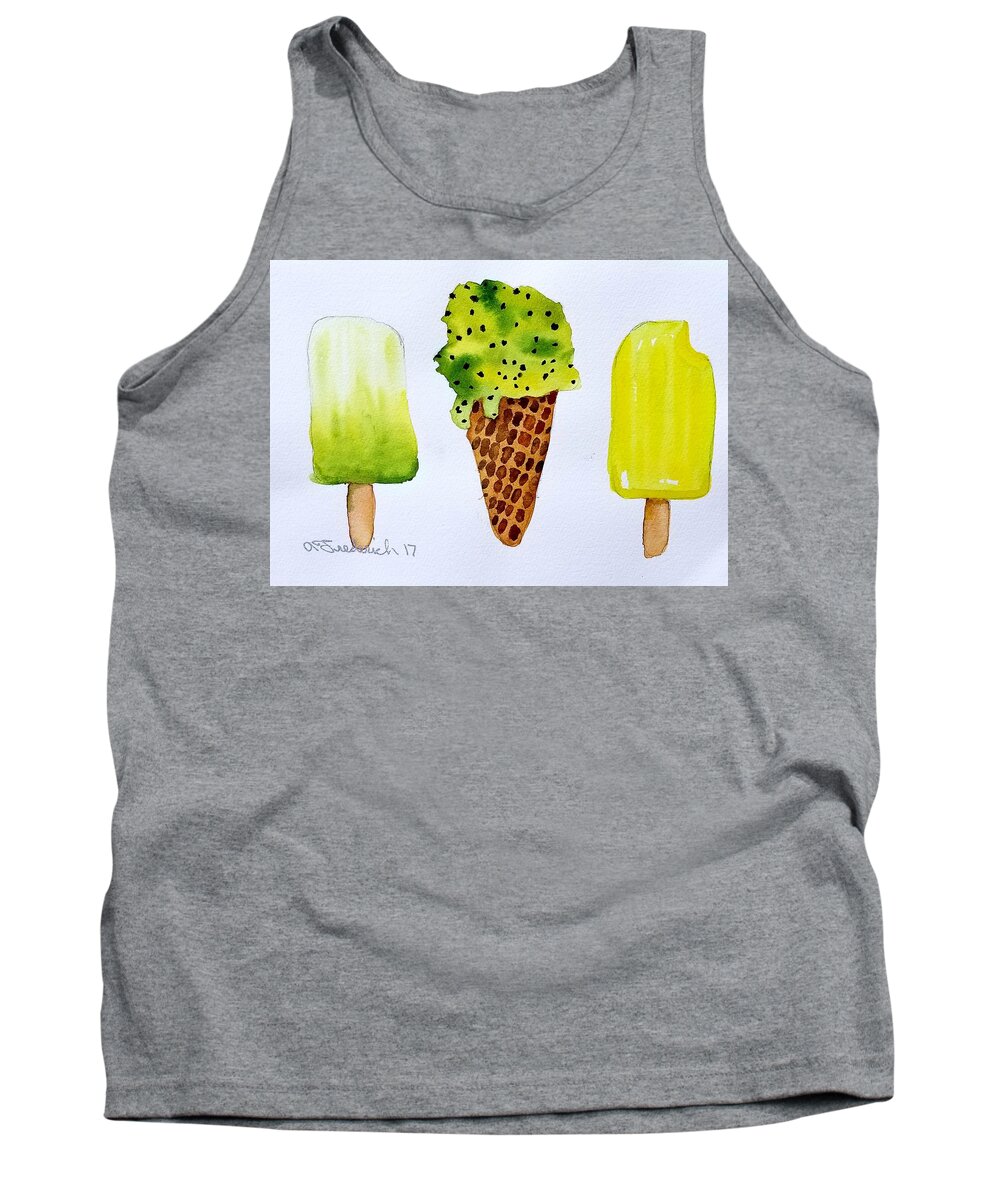 Summertime Tank Top featuring the painting Summertime by Ann Frederick