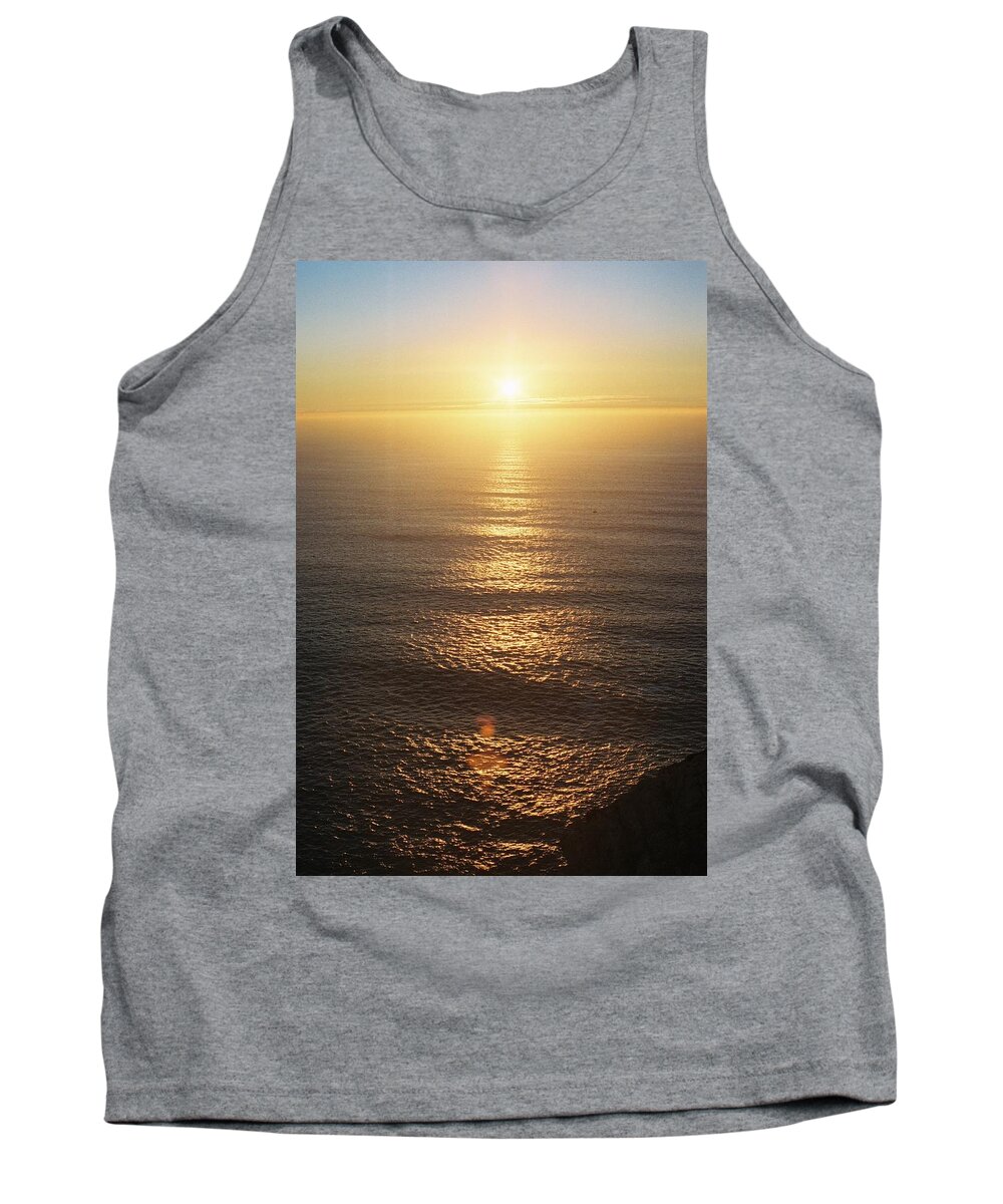 Bright Tank Top featuring the photograph Sunset by Barthelemy de Mazenod