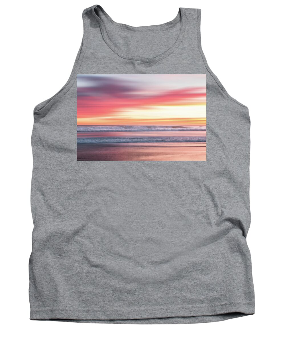 Sunset Tank Top featuring the photograph Sunset Blur - Pink by Patti Deters