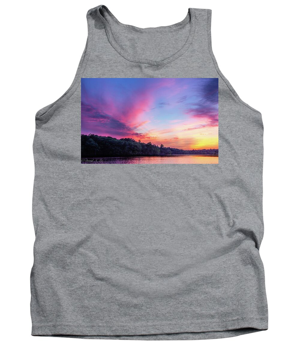 Landscape Tank Top featuring the photograph Sunset - Horn Pond by David Lee