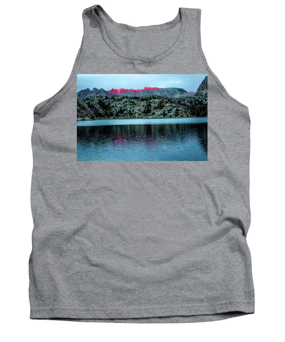 Yosemite National Park Tank Top featuring the photograph Sunset on the Sawtooths by Doug Scrima