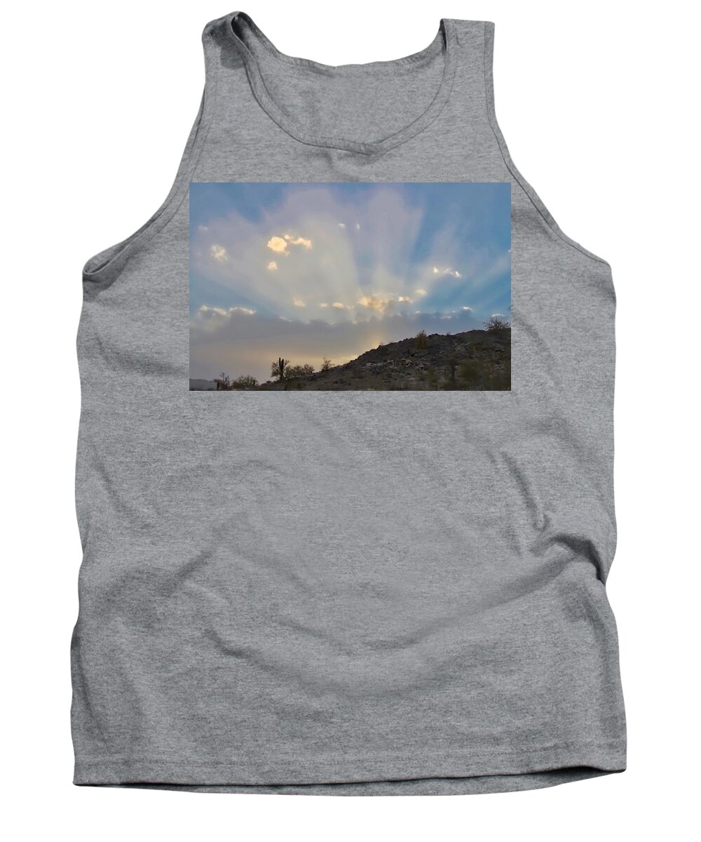 Arizona Tank Top featuring the photograph Suntensed by Judy Kennedy