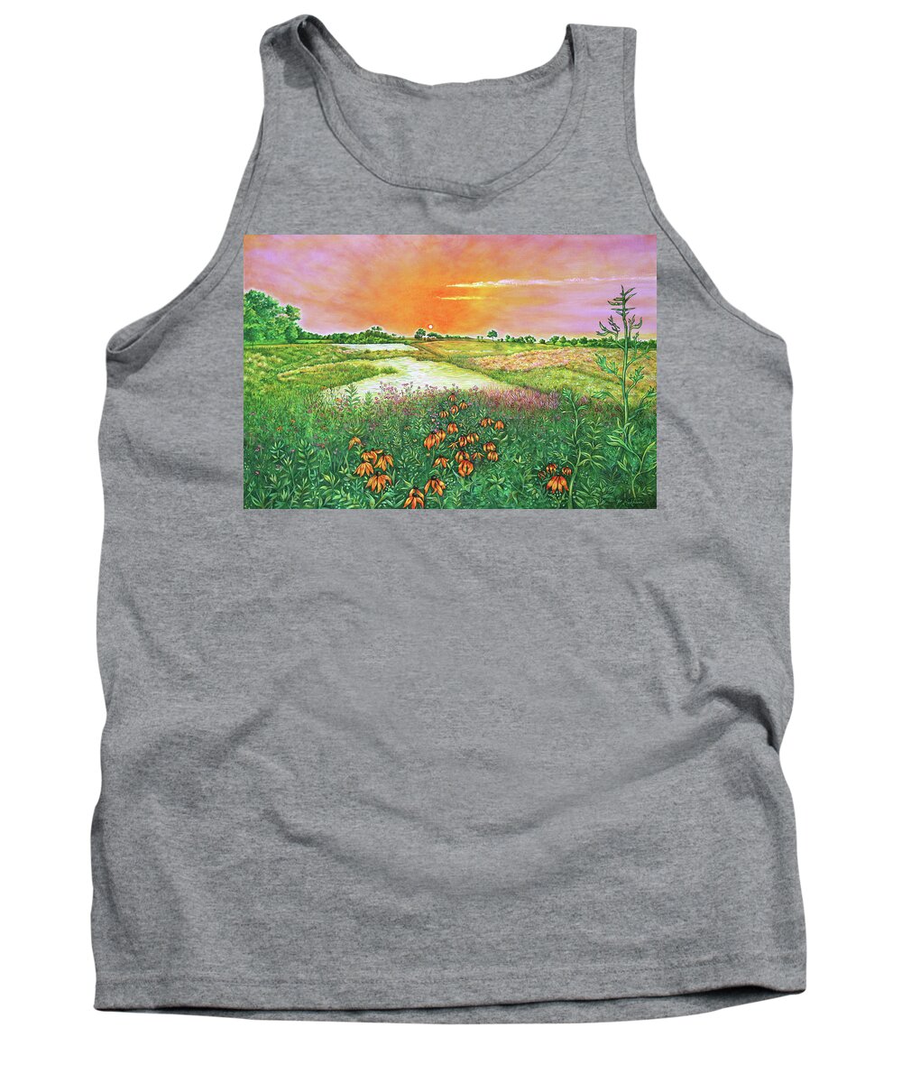 Sunrise Tank Top featuring the painting Take Me Home by Pamela Kirkham