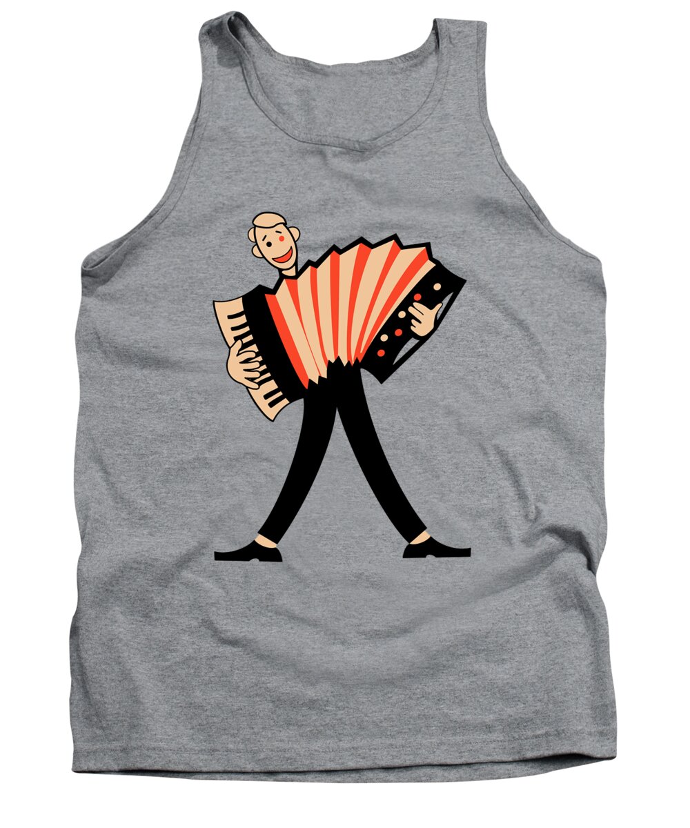 Accordion Tank Top featuring the photograph The Accordionist by Mark Rogan