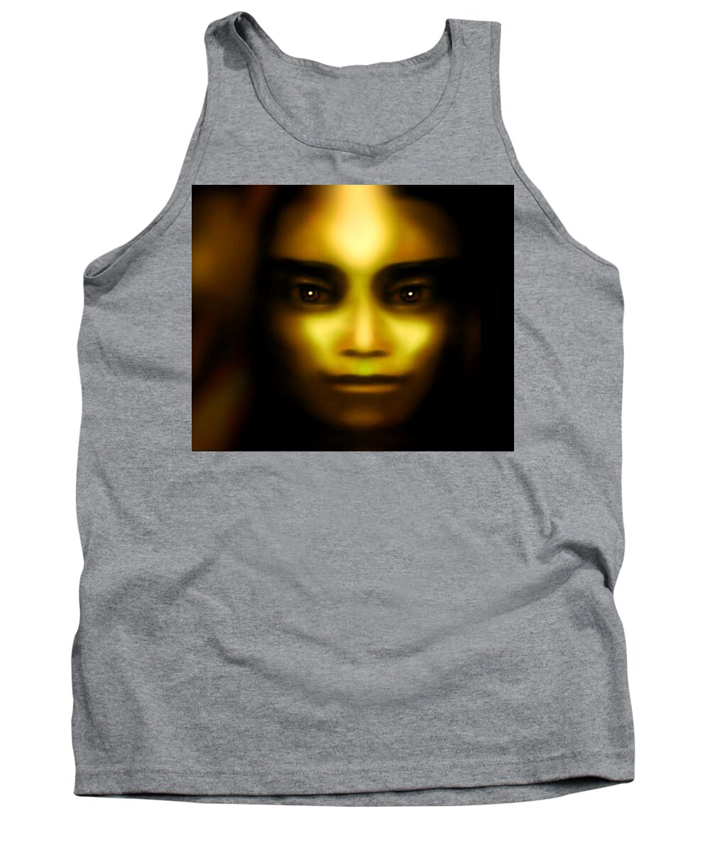 Woman Tank Top featuring the digital art Woman #1 by Hartmut Jager