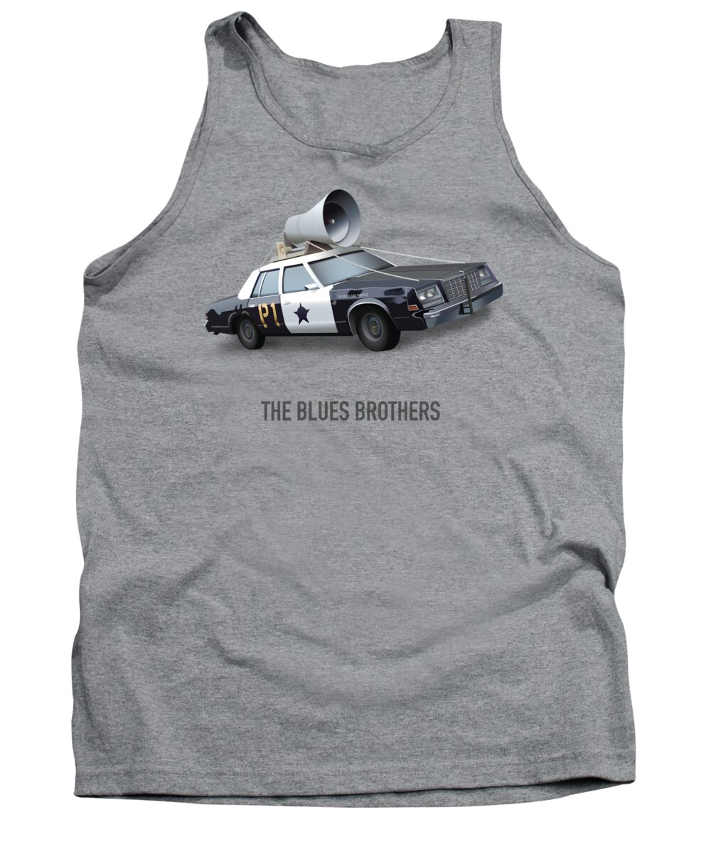 The Blues Brothers Tank Top featuring the digital art The Blues Brothers - Alternative Movie Poster by Movie Poster Boy