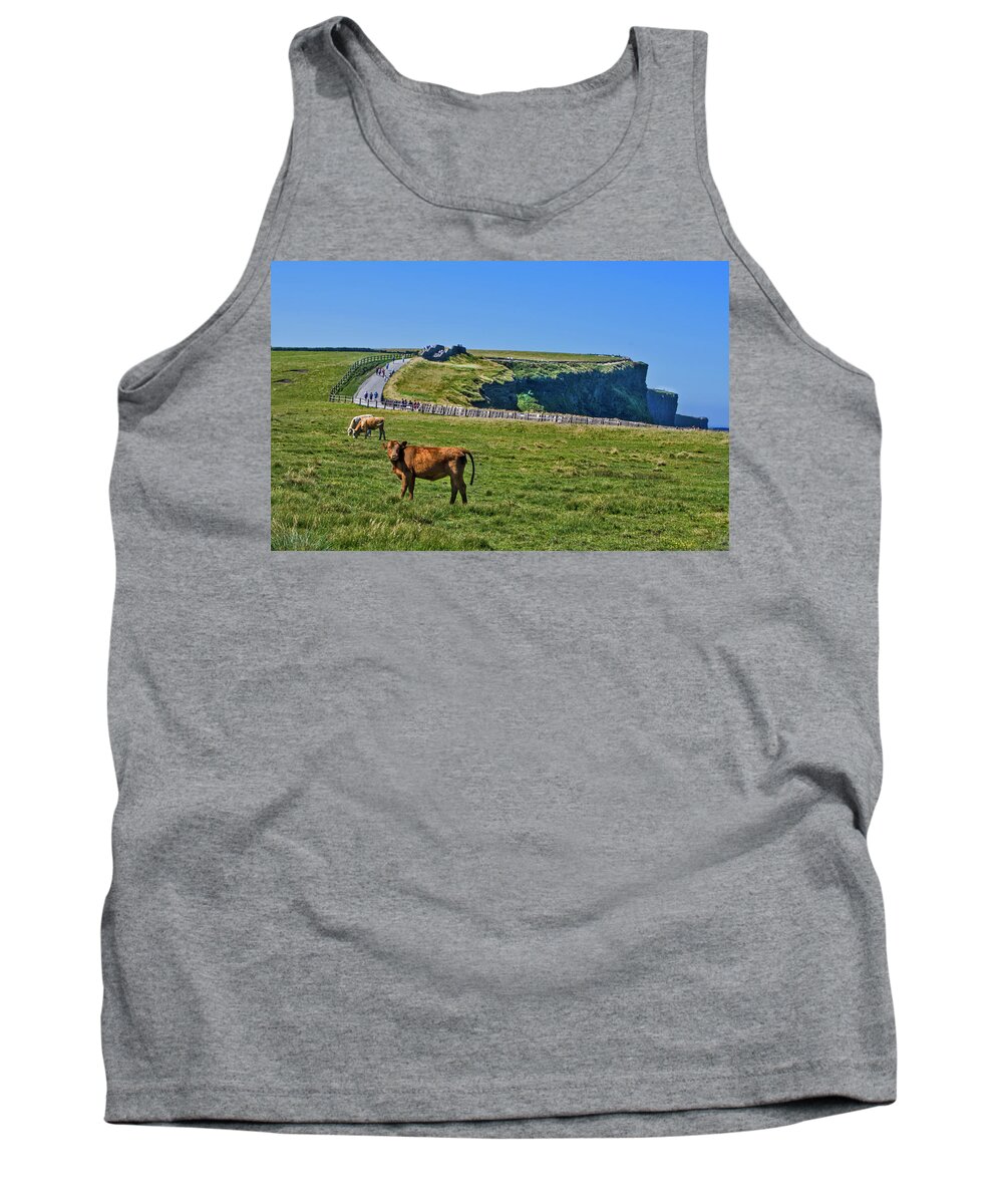 Ireland Tank Top featuring the photograph The Cliffs of Moher by Edward Shmunes