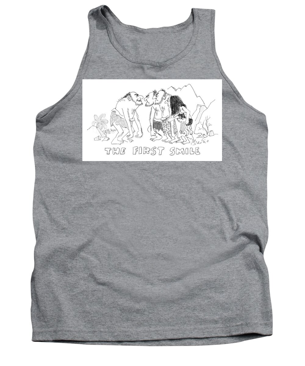 A26113 Tank Top featuring the drawing The First Smile by Edward Frascino