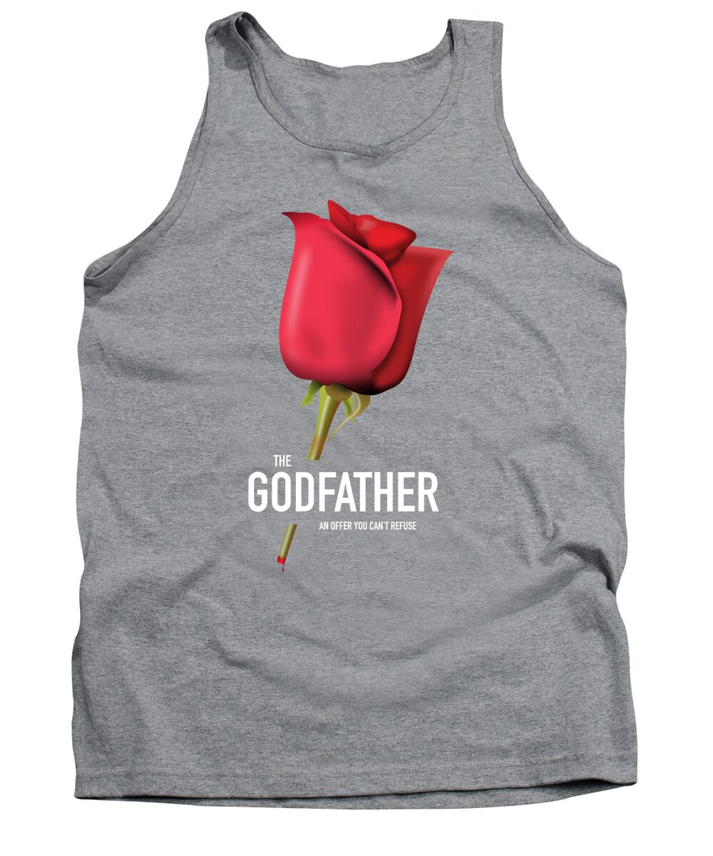 The Godfather Tank Top featuring the digital art The Godfather - Alternative Movie Poster by Movie Poster Boy