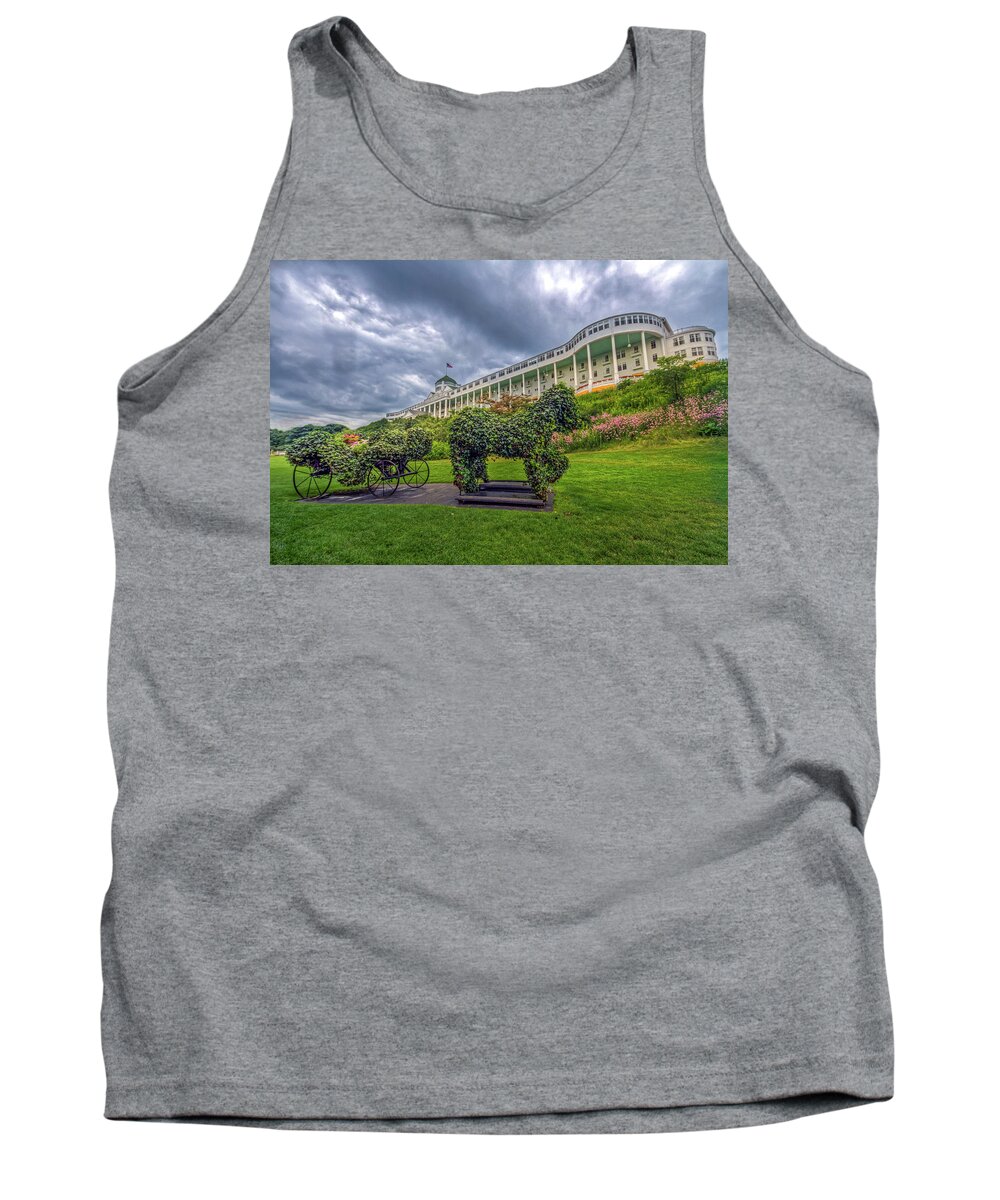 Grand Hotel Tank Top featuring the photograph The Grand Hotel Mackinac Island by Jerry Gammon