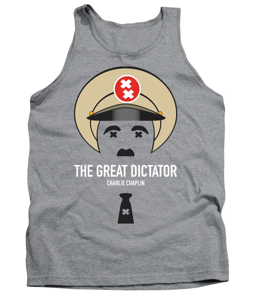 Movie Poster Tank Top featuring the digital art The Great Dictator - Alternative Movie Poster by Movie Poster Boy