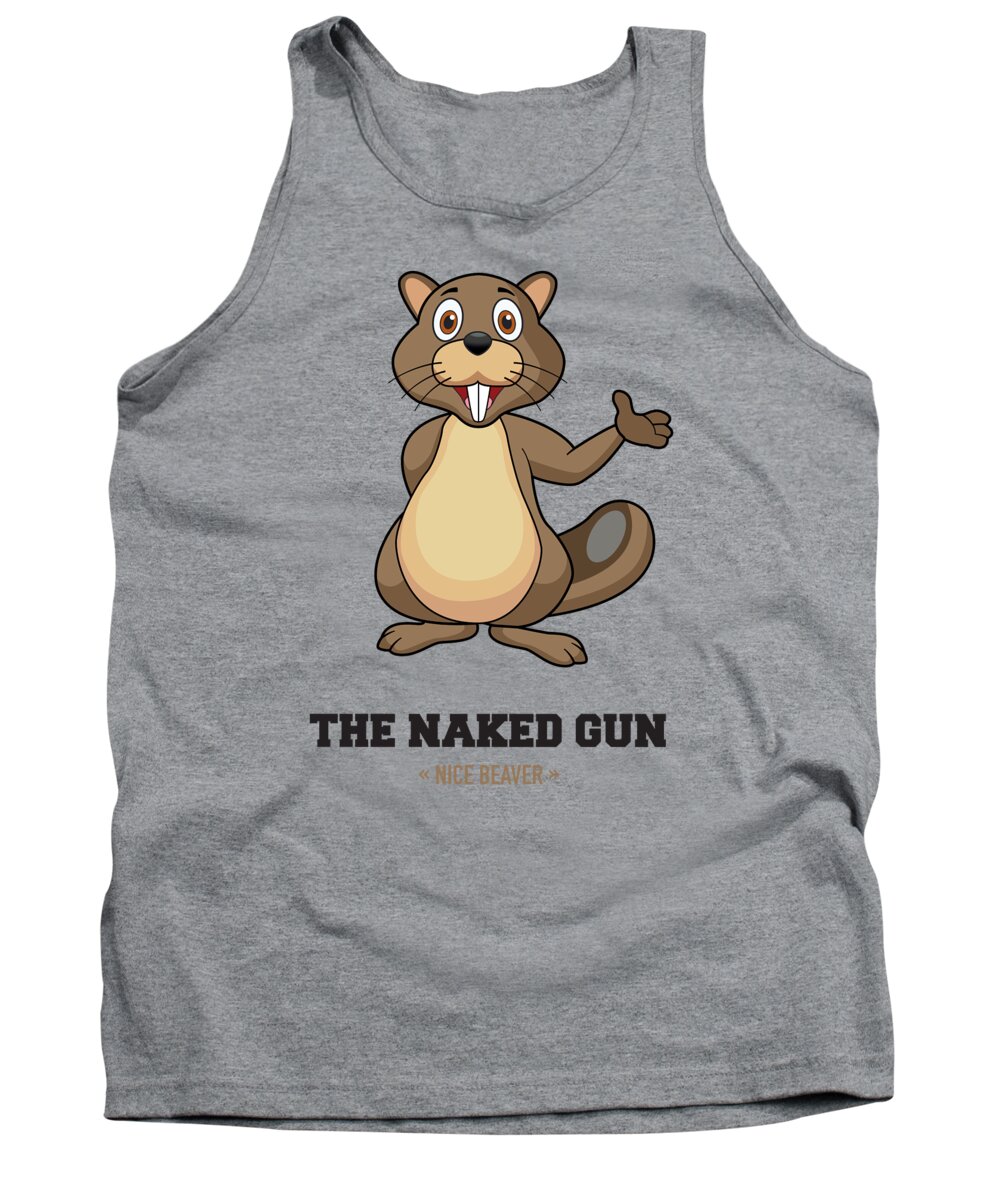 The Naked Gun Tank Top featuring the digital art The Naked Gun - Alternative Movie Poster by Movie Poster Boy