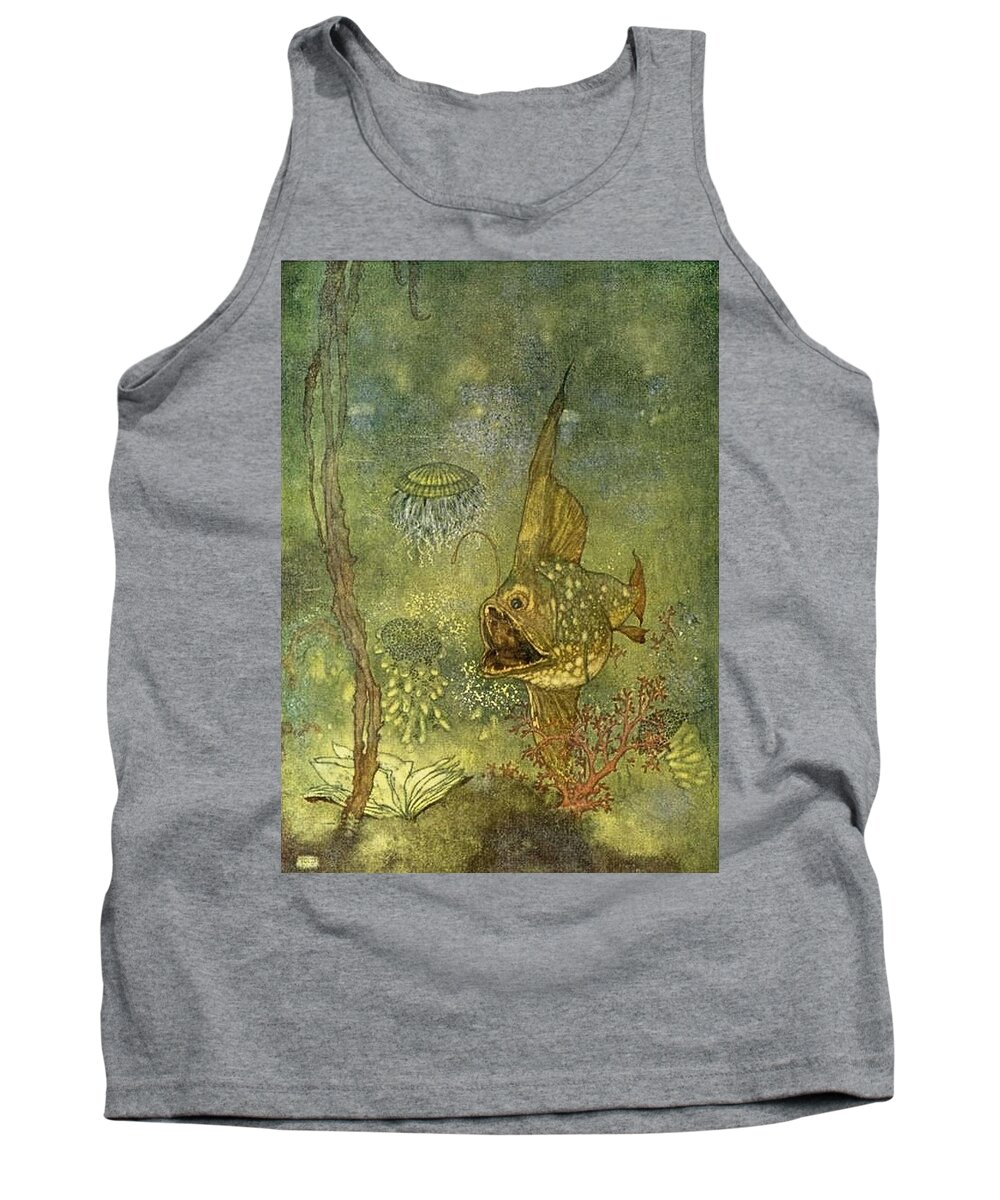 “edmund Dulac” Tank Top featuring the digital art The Pearl of the Fish by Patricia Keith