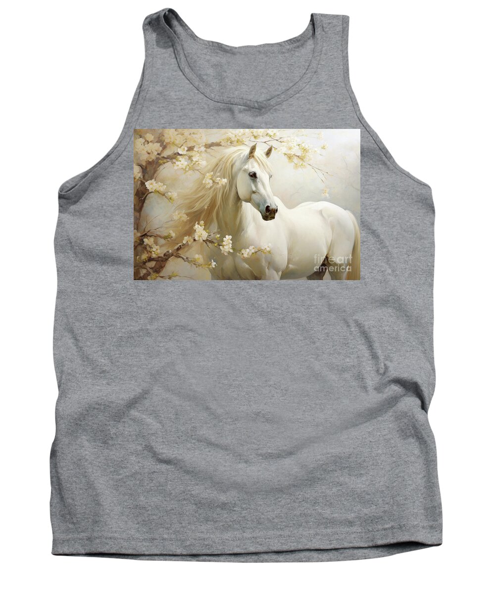 Horse Tank Top featuring the painting The Pretty Mare by Tina LeCour