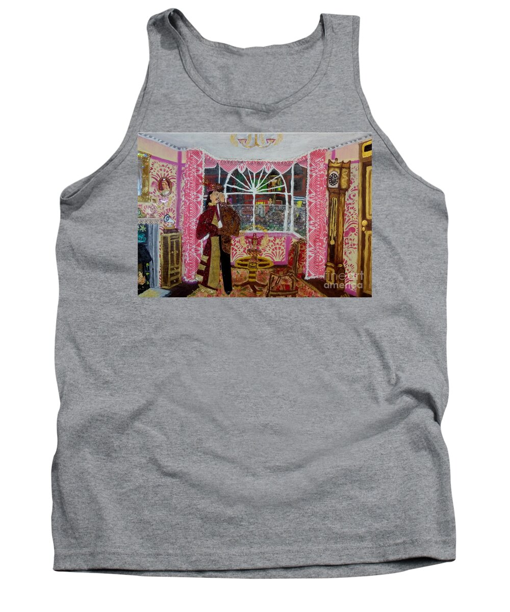Lgbtq Tank Top featuring the mixed media The Victorian Victim by David Westwood