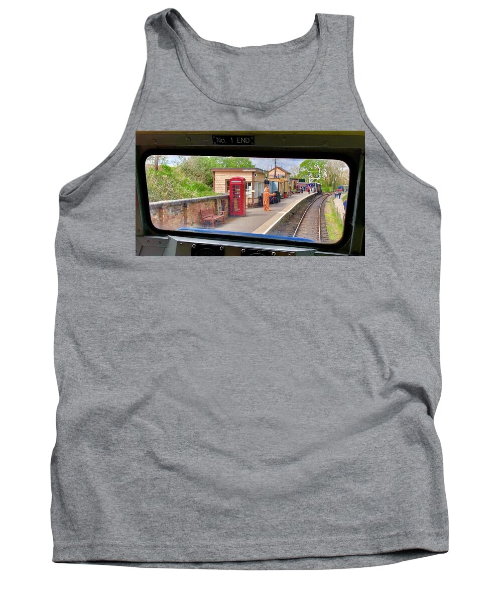 Rail Tank Top featuring the photograph Thumbing a Lift by Gordon James