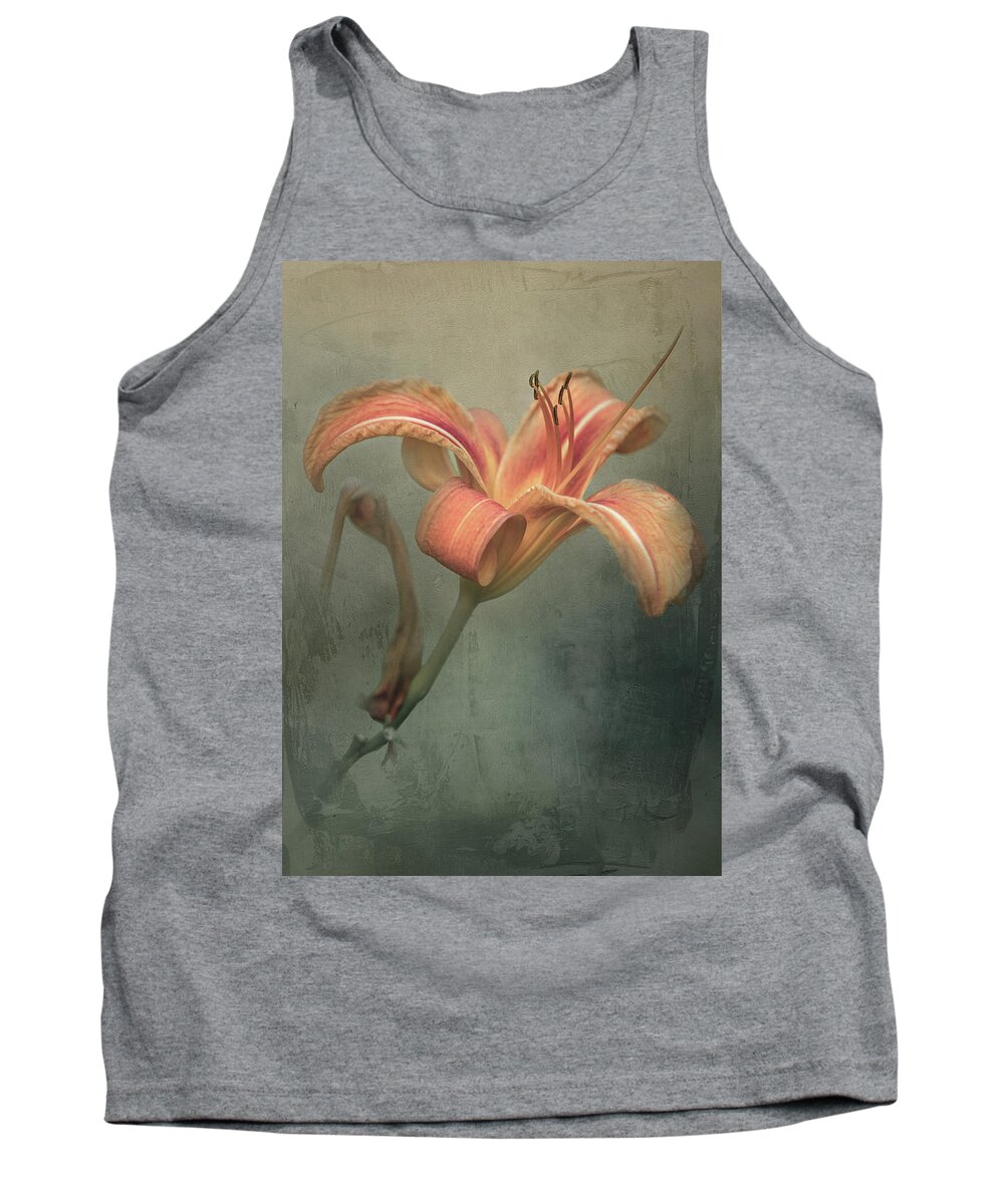 Flower Tank Top featuring the digital art Tiger Lily by Steve Kelley