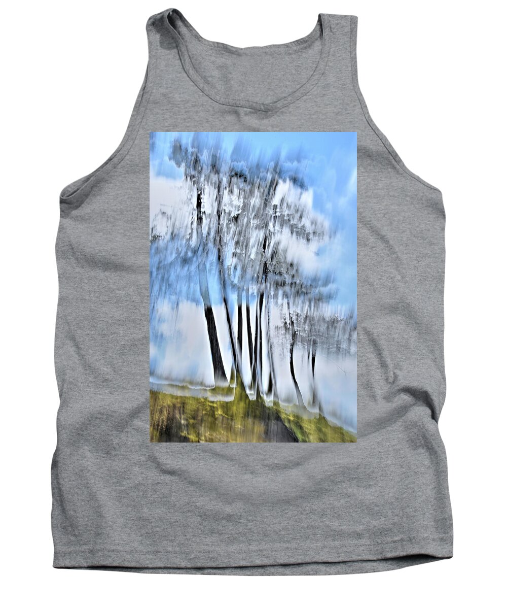 Tree Tank Top featuring the photograph Tree Abstracts 6 by Kathy Paynter