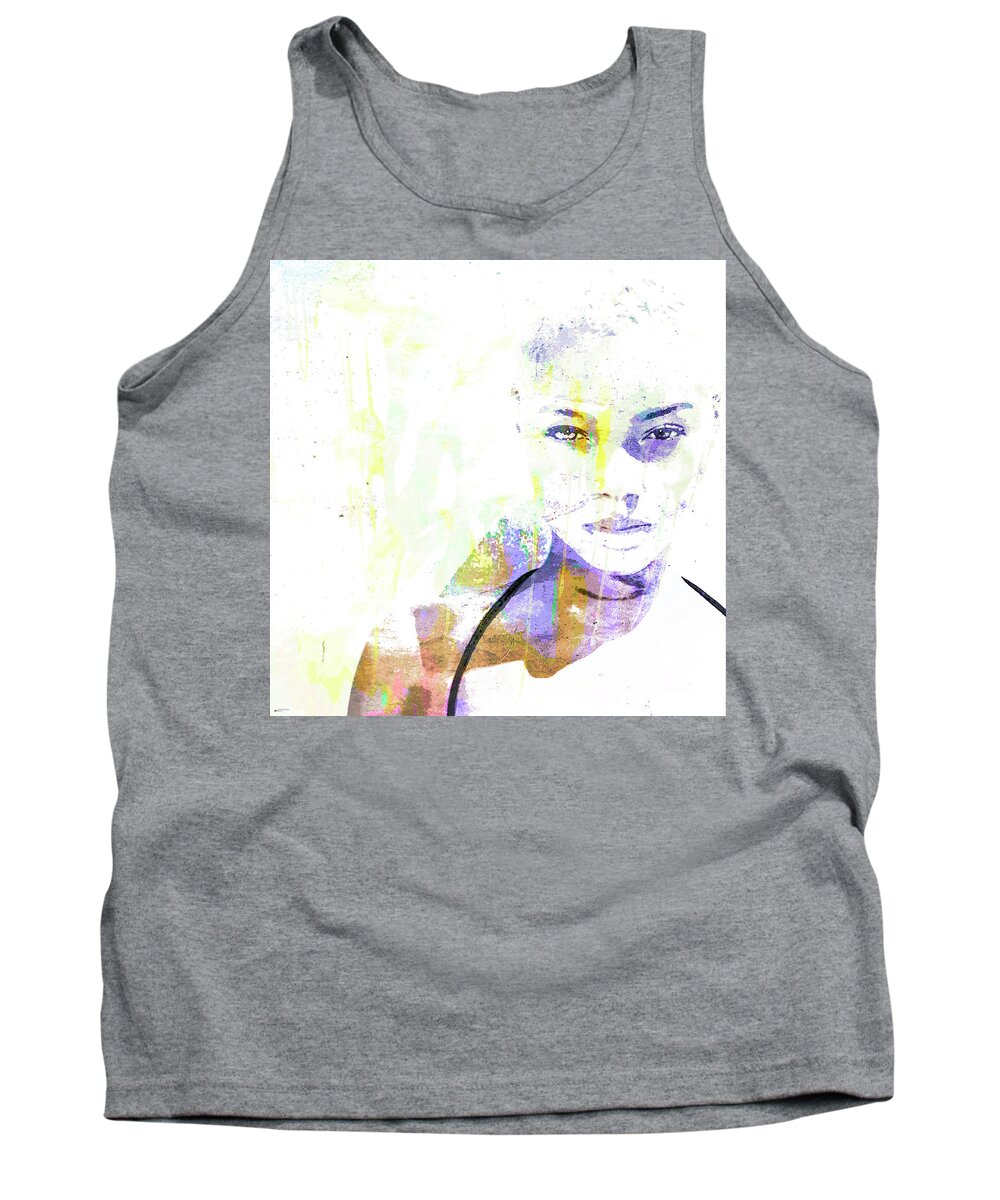 Figurative Abstract Tank Top featuring the digital art FIERCE - Tree of Life - Special Edition - 2 by Ken Walker