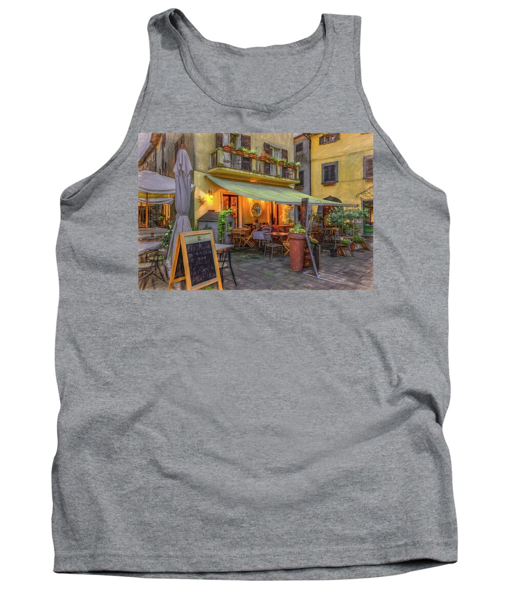 Tuscany Tank Top featuring the photograph Romance in Tuscany by Marcy Wielfaert