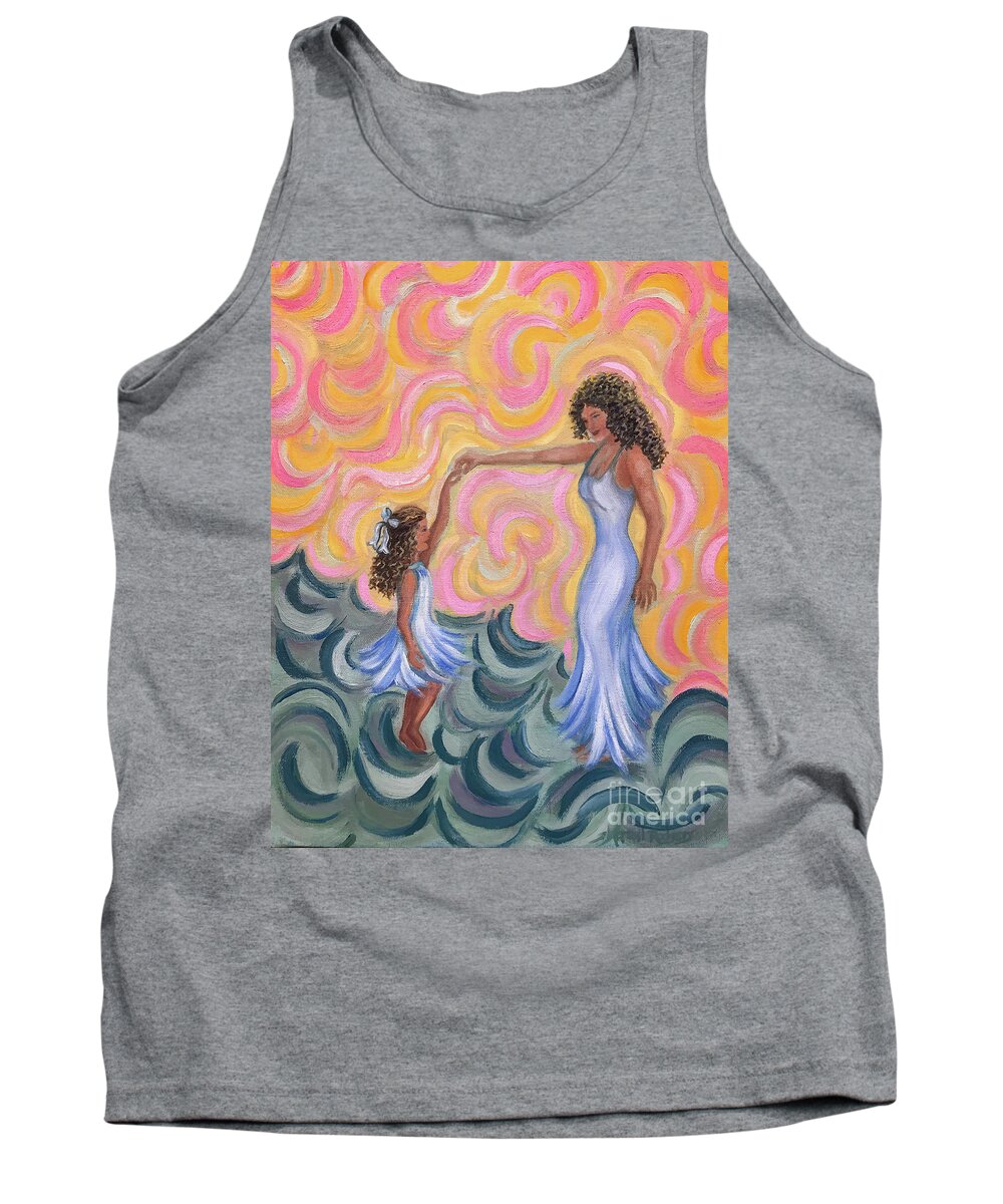 Original Painting Tank Top featuring the painting Twirling on Swirls by Sherrell Rodgers