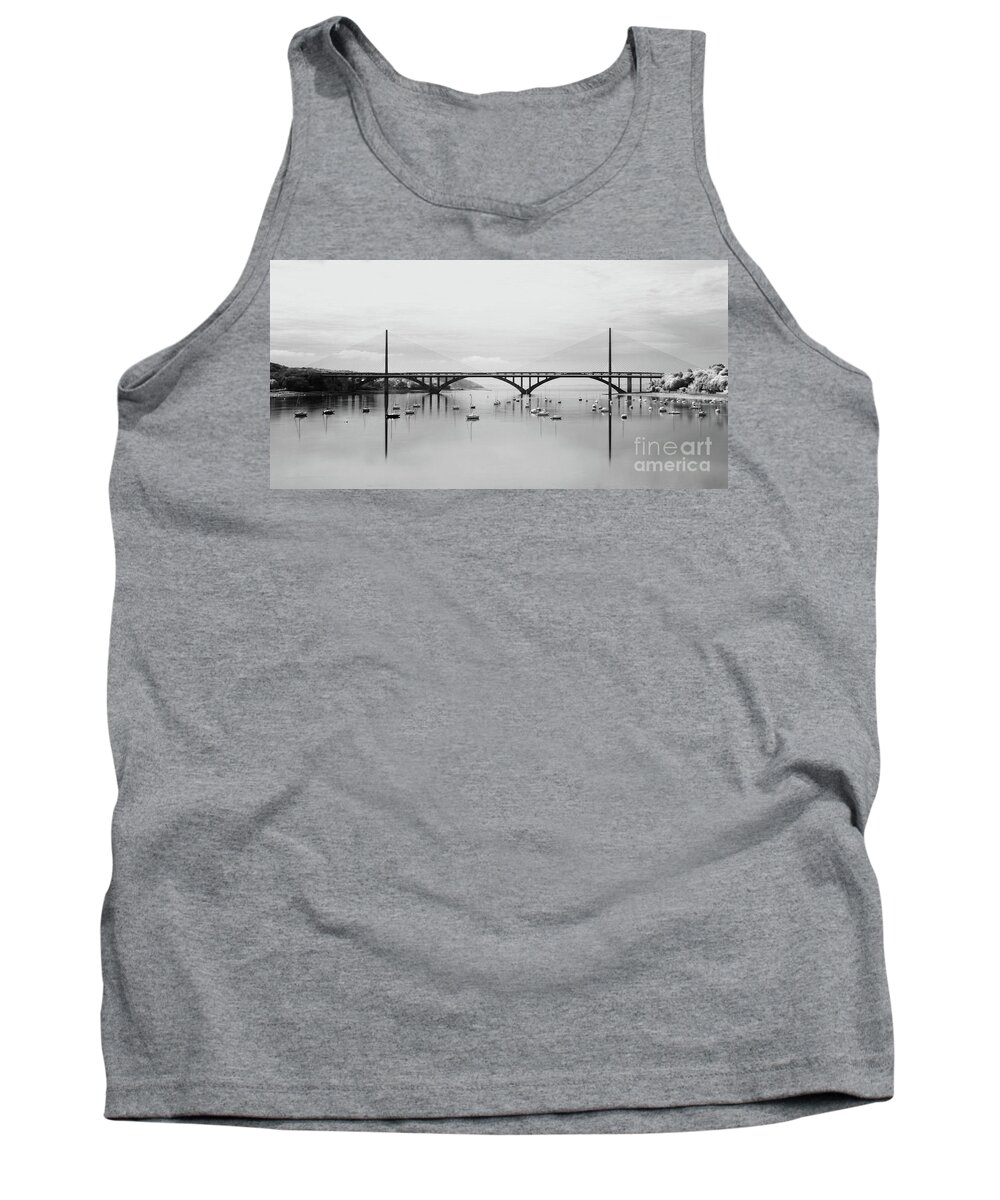  Art Tank Top featuring the photograph Two bridges by Frederic Bourrigaud