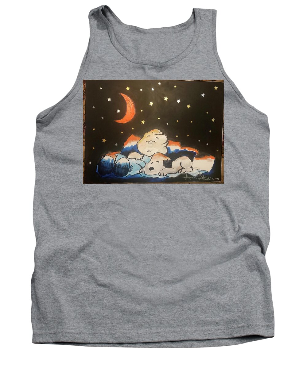  Tank Top featuring the painting Under the Stars by Angie ONeal