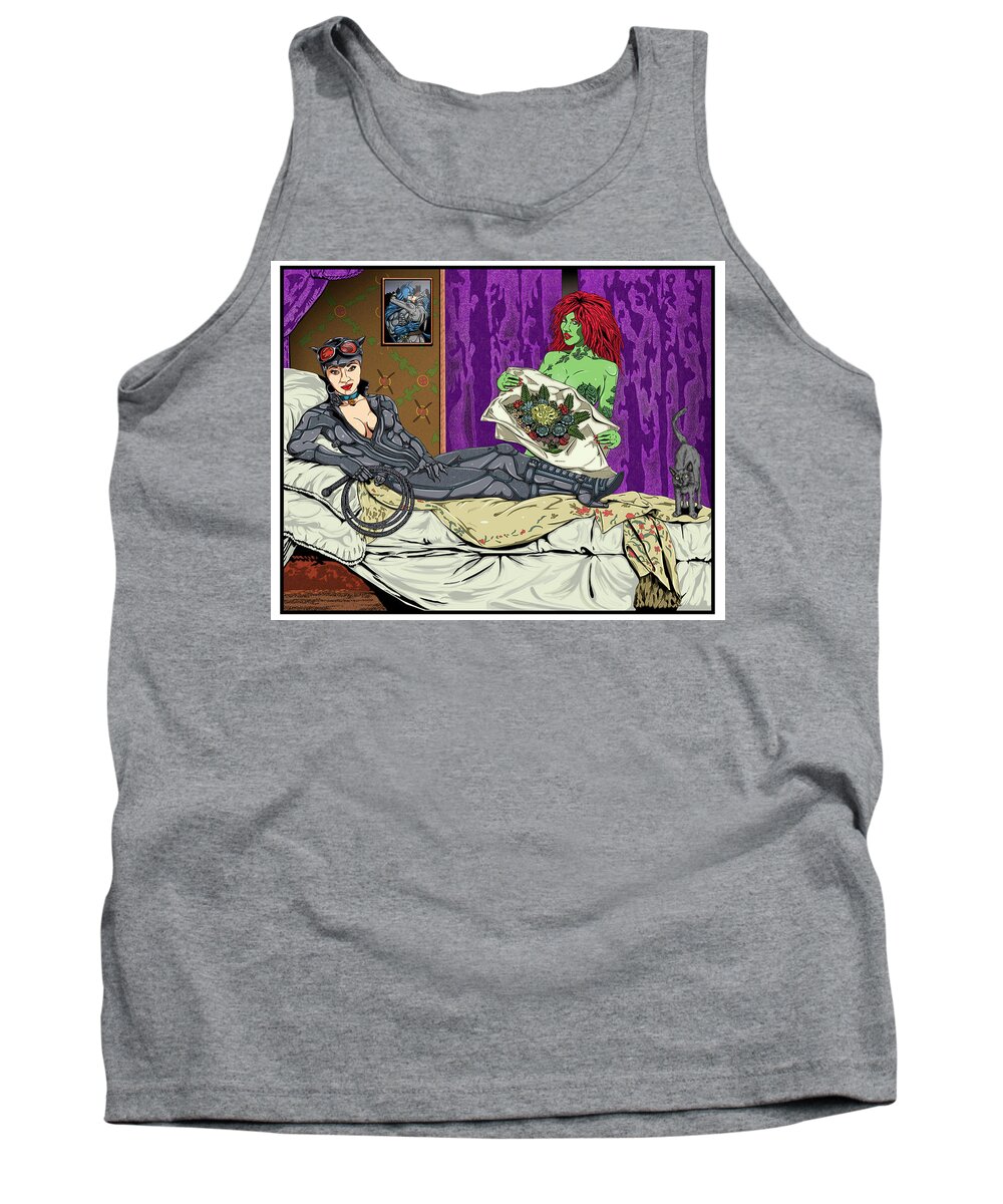 Illustration Tank Top featuring the digital art Untitled #3 from the New Gods Series by Christopher W Weeks