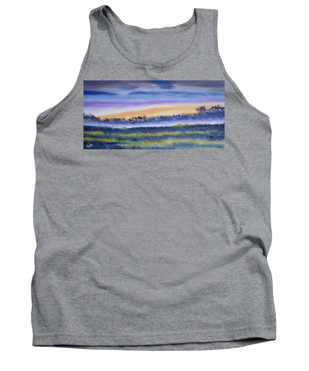 Up And Coming Sunrise Painting Tank Top featuring the painting Up and Coming Sunrise Painting by Warren Thompson
